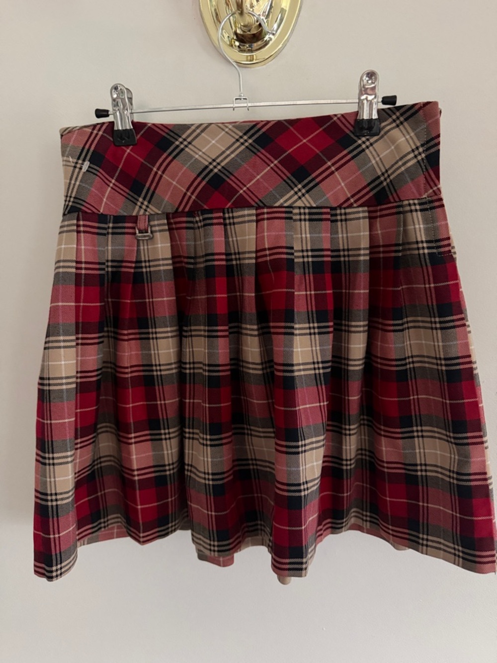 Red Plaid Skirt